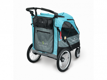 PETSTRO HUNDEBUGGY SILVERWING GRÖSSE XL BIS 55 KG - TÜRKIS